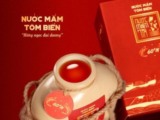 nước mắm tôm biển thương hiệu Tĩn
