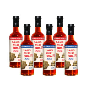 [Thùng 6 chai 500ml] Nước mắm nhỉ truyền thống Làng Chài Xưa 3 nhãn xanh dịu nhẹ 10N và 3 nhãn đỏ đậm đà 30N