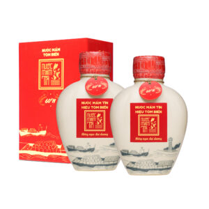 [Combo 2 bình gốm] Nước mắm Tĩn hiệu tôm biển truyền thống 60N đạm ngon hảo hạng