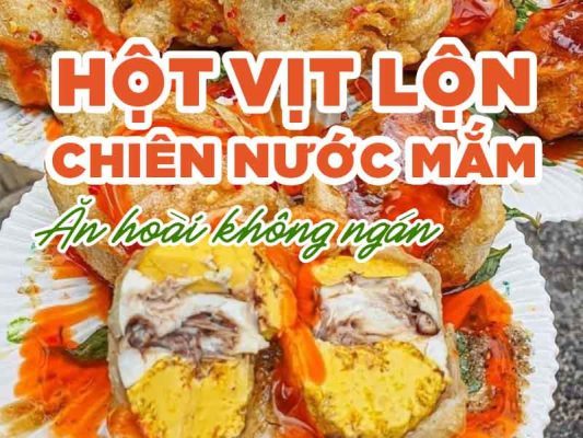 hột vịt lộn chiên nước mắm