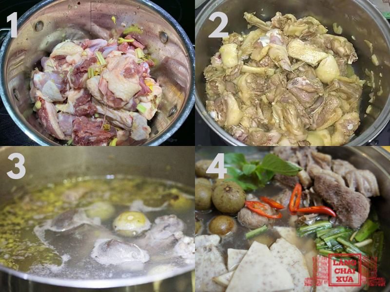 Công thức nấu món vịt om sấu nước dừa