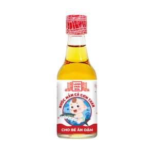 [Chai 60ml] Nước mắm cá cơm than Làng Chài Xưa cho bé ăn dặm độ đạm 10N vị dịu nhẹ an toàn