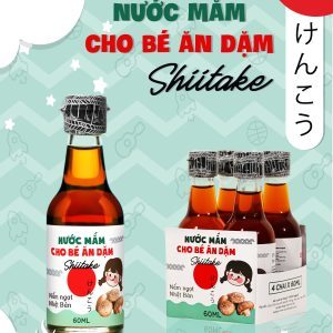 Lốc 4 chai nước mắm Shiitake cho bé ăn dặm 60ml