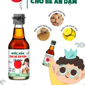 Nước mắm Shiitake cho bé ăn dặm 60ml từ Nấm ngọt Nhật Bản