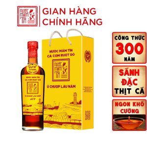 nước mắm tĩn cá cơm ruột đỏ