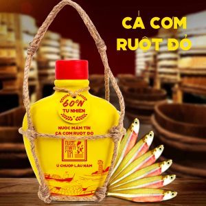 nước mắm tĩn cá cơm ruột đỏ