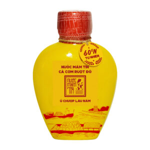 [Bình gốm 500ml] Nước mắm Tĩn cá cơm ruột đỏ độ đạm rin nguyên chất truyền thống 60N đạm