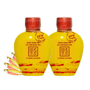 [Combo 2 bình gốm 500ml] Nước mắm Tĩn cá cơm ruột đỏ rin nguyên chất truyền thống 60N đạm