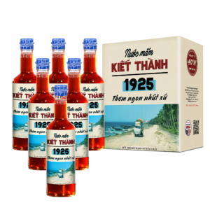 [Thùng 6 chai 500ml] Nước mắm Kiết Thành thơm ngon nhứt xứ cốt nhỉ 40N đạm sánh đặc thịt cá
