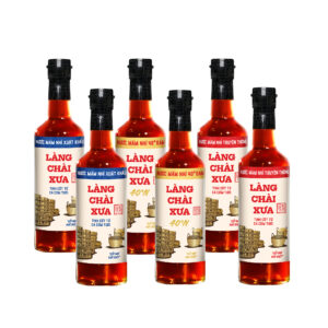 [Thùng 6 chai 500ml] Nước mắm nhỉ truyền thống Làng Chài Xưa 2 nhãn xanh 10N và 2 nhãn đỏ 30N và 2 nhãn vàng 40N