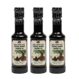 [COMBO 3 Chai 250ml] Nước tương sạch Thôn Xanh Thiền Vị – Đậu nành nấm ngọt trái thơm Làng Chài Xưa